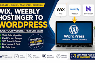 migrate clone website transfer hostiger wix weebly to wordpress weebly redesign