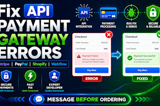integrate API payment gateway fix for paypal shopify ecommerce checkout errors