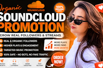 do organic soundcloud promotion to grow your followers and streams