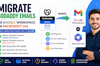 migrate godaddy emails to google workspace dns migration godady to microsoft 365
