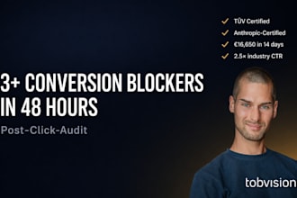 audit your landing page and find at least 3 conversion blockers in 48h