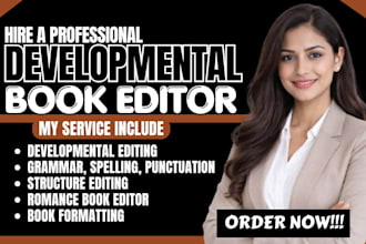 professionally edit your fantasy romance, and sci fi novel