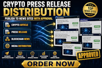 distribute crypto article press release publish to news press release approval