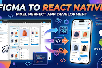 convert figma to react native expo UI for IOS and android