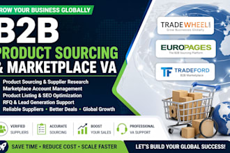 tradewheel europages tradeford  product sourcing  marketplace va service b2b