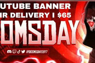 l will design epic youtube banner or twitch banner for gamers