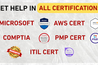help you pass microsoft, AWS, comptia, pmp certification