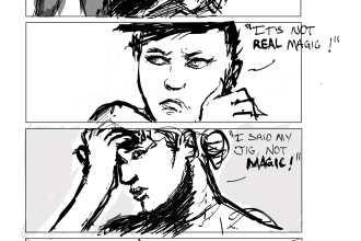 draw a rough but clear storyboard for you
