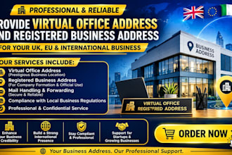 provide virtual office address and registered business address