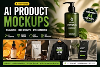 create high quality ai product mockup for your brand