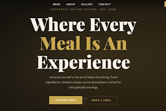 design a stunning professional website or landing page
