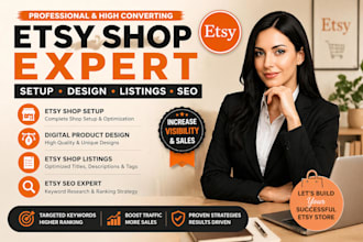 do etsy shop setup etsy digital product design etsy shop listings with etsy SEO