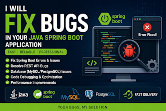 fix bugs in java spring boot backend or rest API