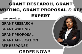 write grant proposals, research grants, and respond to rfps
