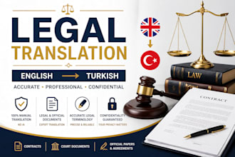 translate official and legal documents from english to turkish
