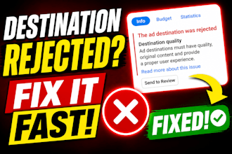 fix ad destination, fix long review ads, telegram ads, telegram subscribers