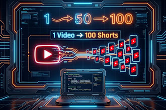 build python bot that convert 1 video to 100 shorts and auto upload to youtube