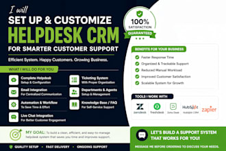 build and optimize your helpdesk CRM system for customer support