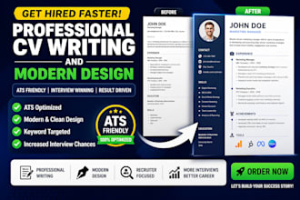 write modern ats friendly cv modern resume design cover letter resume writing