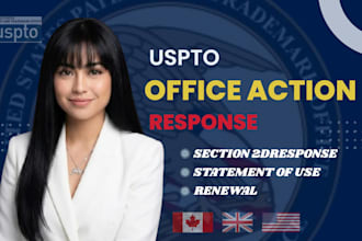 be your licensed US trademark attorney with office action response
