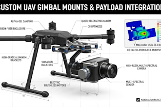 design custom uav gimbal mounts and payload integration systems