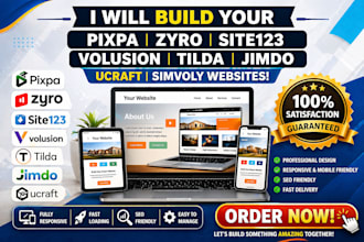 build duda site123 ucraft strikingly tilda jimdo simvoly webflow website design