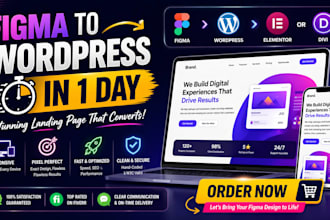 convert figma to wordpress landing page