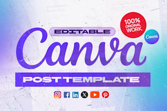 design high quality editable canva templates for instagram posts