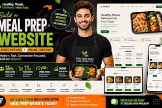 create a meal prep website with subscription and online food ordering