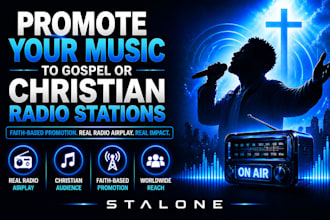 promote your music to gospel and christian radio stations worldwide