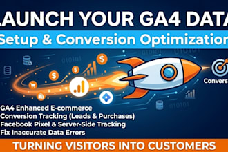 setup ga4 ecommerce tracking and conversion tracking via GTM