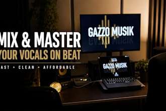 mix your vocals on your beat and master your song