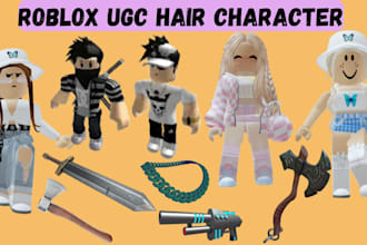 unique roblox ugc accessories hair layered clothing 3d model props game asset ch
