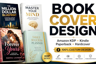 design amazon KDP ebook kindle paperback hardcover cover romance cover design