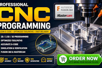 create cnc programming, g code and toolpaths using fusion 360 and mastercam