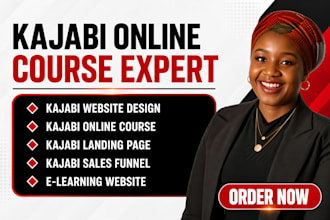 setup kajabi online course kajabi website design landing page sales funnel