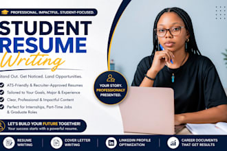 write ats optimized student resume CV and cover letter