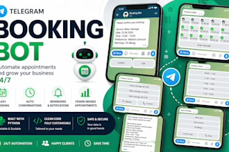 create a telegram booking bot for your business