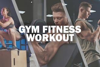 edit gym, fitness promo ads video for instagram growth and tiktok engagement