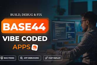 build, debug, and fix your base44 ai web app