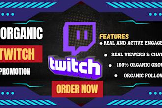 organic twitch promotions twitch live viewers twitch gaming traffic