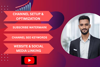 do professional youtube channel creation, branding, and SEO