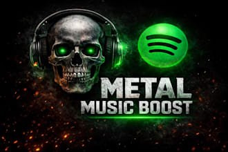 boost metal music streams, playlist pitching, fan growth