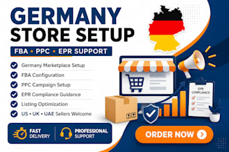 germany amazon store setup fba amazon ppc campaign germany epr for US UK uae