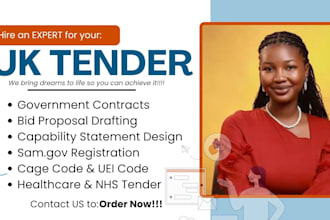 write uk tender proposal, nhs bid, domiciliary care tender, health care contract