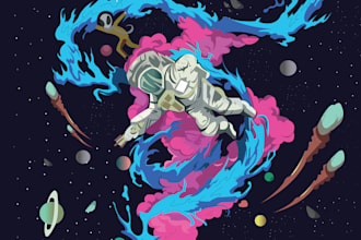create custom illustrations for posters, brands, and campaigns