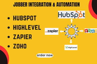 create a professional jobber, zapier, zoho,automation