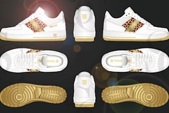 create a sneaker tech pack for accurate, production ready designs