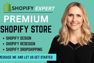 design shopify website redesign shopify dropshipping store and shopify store SEO