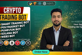 build crypto trading bot, polymarket bot and pump fun bot